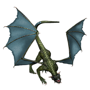 <b>Nargra</b> ist ein jugendlicher Drache. Gutes Training bereitet den jungen Drachen optimal auf seine Aufgaben in der Arena vor.
